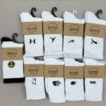 جوراب ساقدار اتلتیک سفید