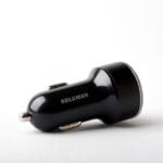 شارژر فندکی کلومن مدل KC - C06 همراه کابل USB - C مشکی گارانتی 12 ماهه تکنوپاز