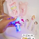 برس دسته آکواریومی چراغ دار خرگوشی فوق العاده زیبا