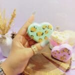 کوکتل و پدیکور طرح قلب پلنگی 80 گرمی با کیفیت با جوشش عالی