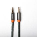 کابل AUX کلومن مدل KA - 35 طول یک متر خاکستری گارانتی اصالت و سلامت فیزیکی کالا