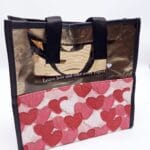 کیف قابل حمل زیپ دار طرح قلبی