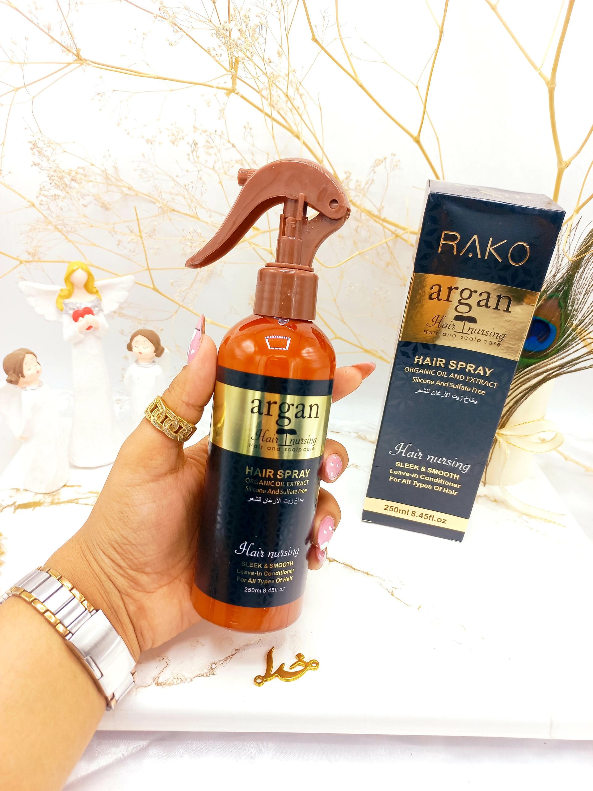 ۲۰۲۳۰۸۰۸_۱۹۳۷۱۳-scaled اسپری و سرم مو دو فاز مدل روغن آرگان حجم 250 میل برند راکو RAKO اصلی کد RK1052 - Image 1