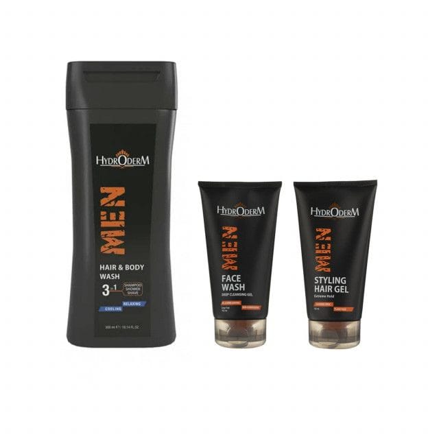 13f5de22e574284736d8cab78ade3b39-single پکیج مراقبت از پوست و مو آقایان هیدرودرم کد 1 مجموعه 3 عددی - Image 1