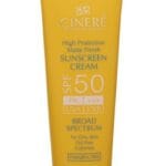 کرم ضد آفتاب سینره SPF 50 مناسب پوست های چرب حجم 50 میلی لیتر - بی رنگ