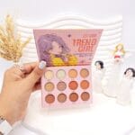 پالت سایه 12 رنگ تابستانه طرح دختر Sfr color کد 7629