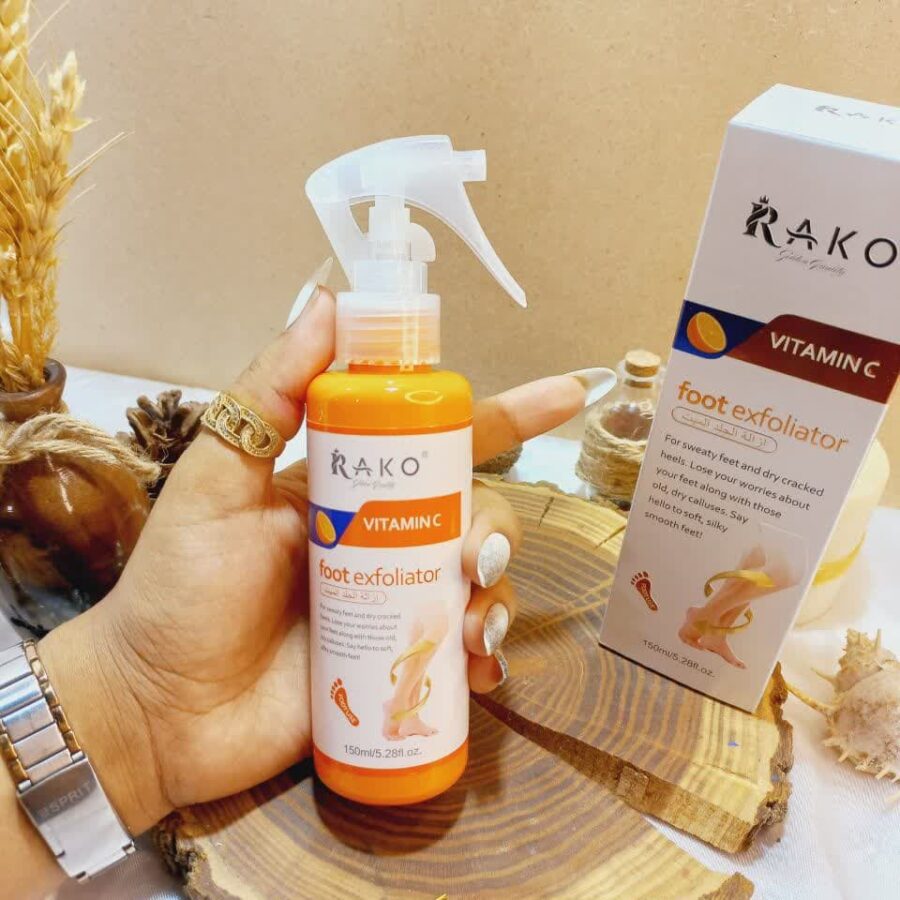 اسپری رفع ترک و خشکی پا و بدن قوی ویتامین سی VITAMIN C راکو RAKO کد RK922 اصلی