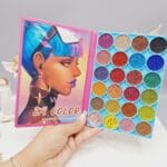 پالت گلیتر چشم و لب طرح دختر پوشش شاین و اکلیلی ریز کد 2325