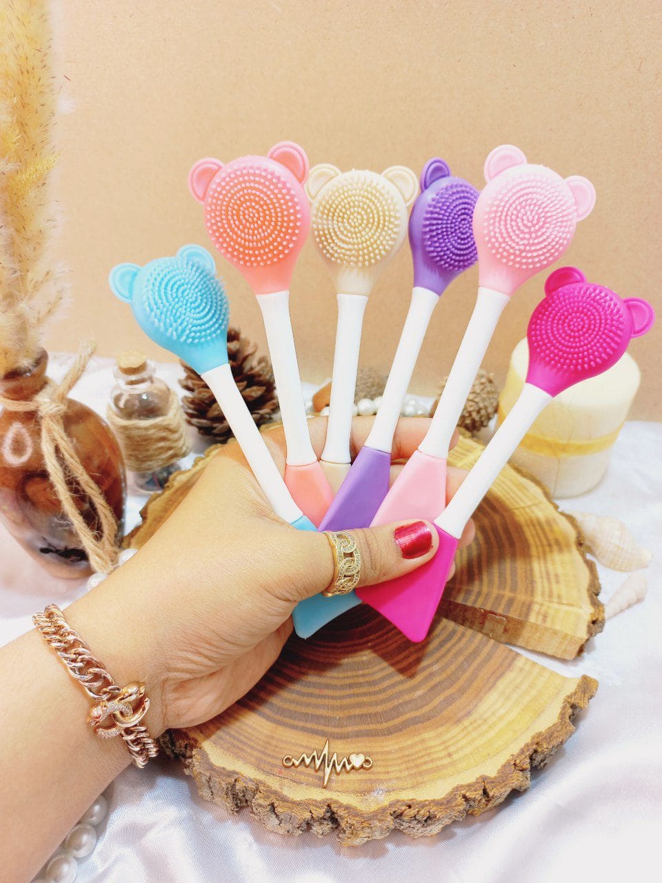 photo_۲۰۲۲-۱۱-۰۵_۰۱-۲۲-۳۱ براش ماسک سیلیکونی دوطرفه خرگوشی | پخش عمده - Image 1