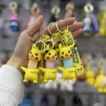 جاکلیدی سیلیکونی پیکاچو فنری