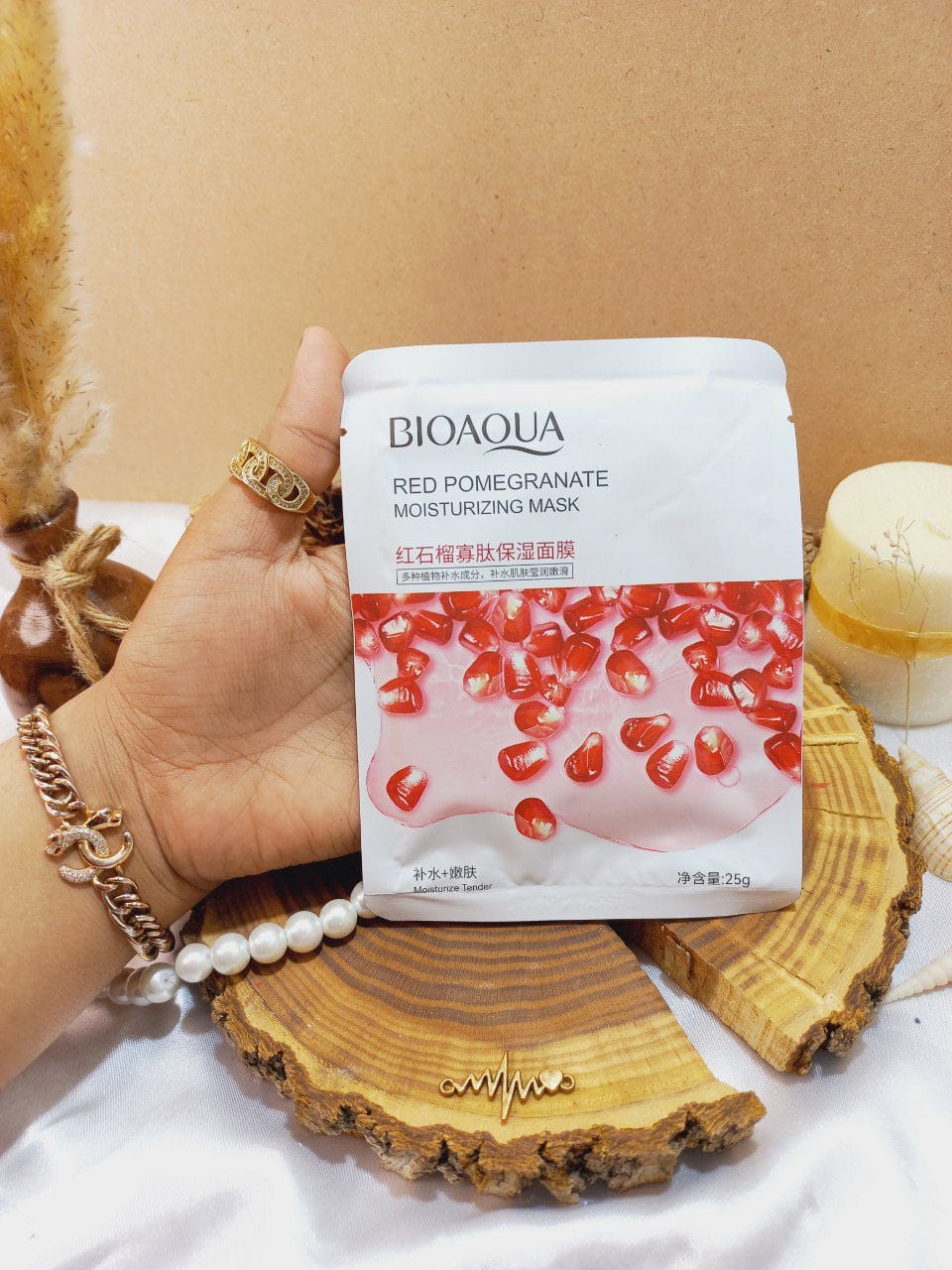 photo_2022-11-06_07-08-22 ماسک ورقه ای آبرسان انار بیوآکوا BIOAQUA کد 74954 | پخش عمده - Image 1