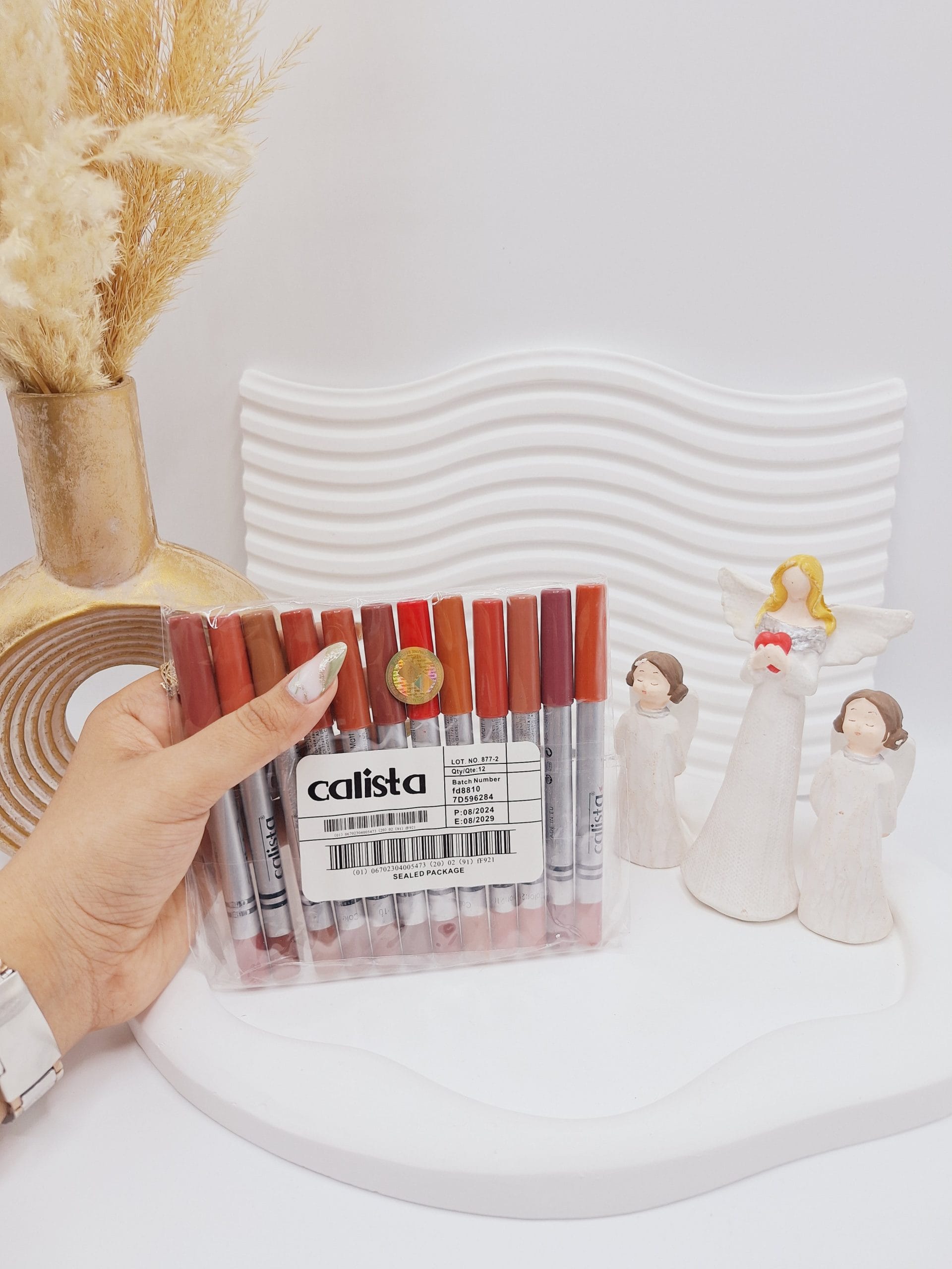 ۲۰۲۵۰۴۲۴_۱۲۰۱۱۵-scaled پک 12 تایی رژ مدادی کالیستا Calista اصلی کد 877,2 - Image 1